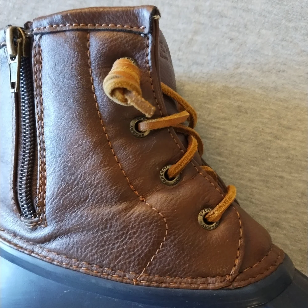 Sperry Top-Sider Saltwater Navy Rain Boots Girl's Sz 6 - Equivalent to Women's 8